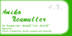 aniko neumuller business card